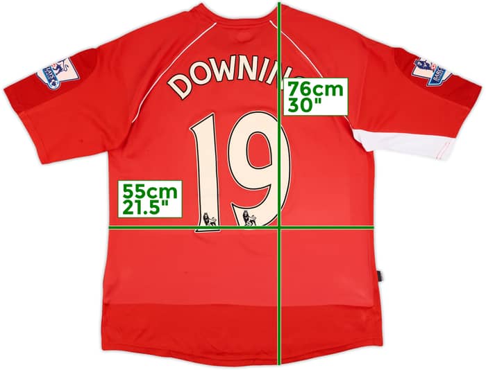 2008-09 Middlesbrough Home Shirt Downing #19 - 6/10 - (XL)