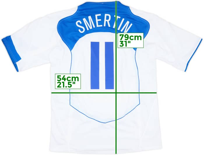 2004-06 Russia Player Issue Home Shirt Smertin #11 - 8/10 - (XL)