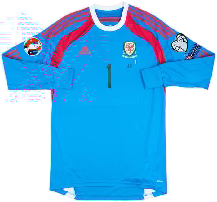 2014 Wales Match Issue GK Shirt Hennessey #1