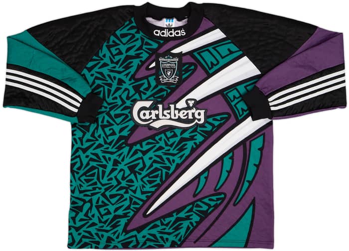 1995-96 Liverpool GK Shirt - 7/10 - (L)