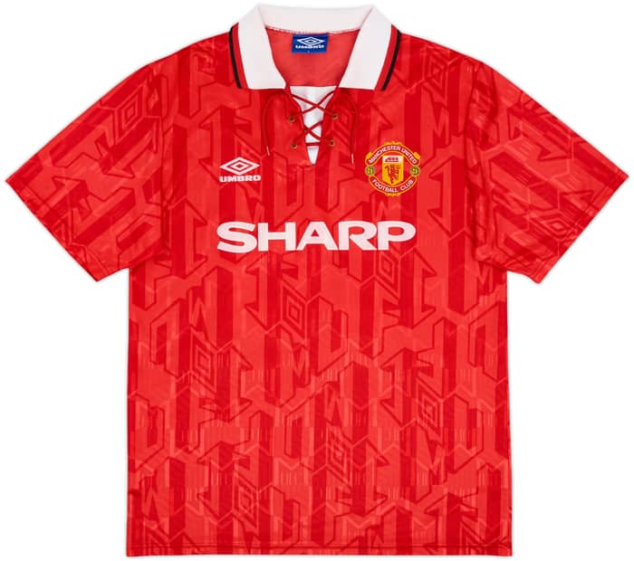 1992-94 Manchester United Home Shirt Keane #16 - 8/10 - (L)