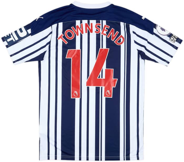 2020-21 West Brom Match Issue Home Shirt Townsend #14