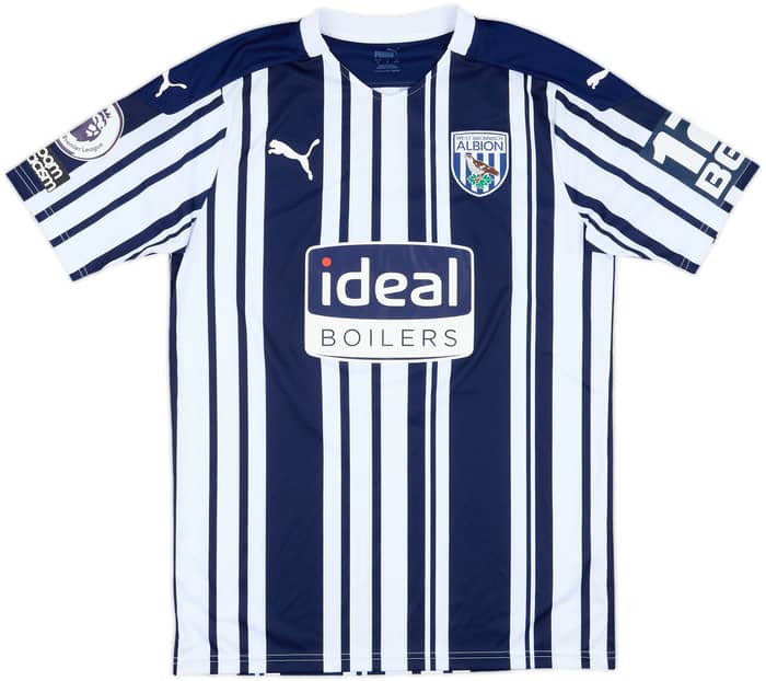 2020-21 West Brom Match Issue Home Shirt Townsend #14