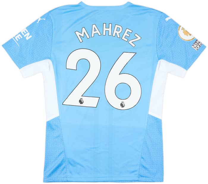 2021-22 Manchester City Match Issue Home Shirt Mahrez #26