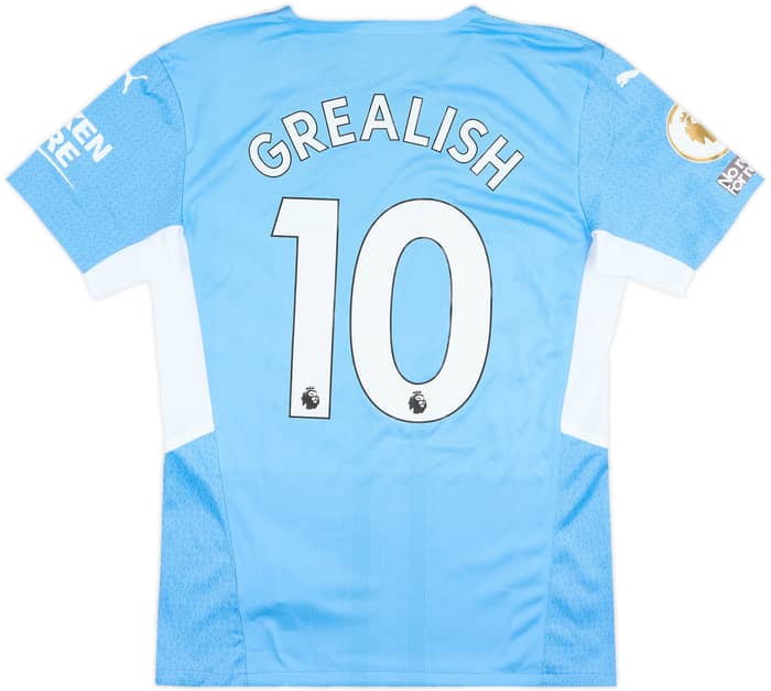 2021-22 Manchester City Match Issue Home Shirt Grealish #10