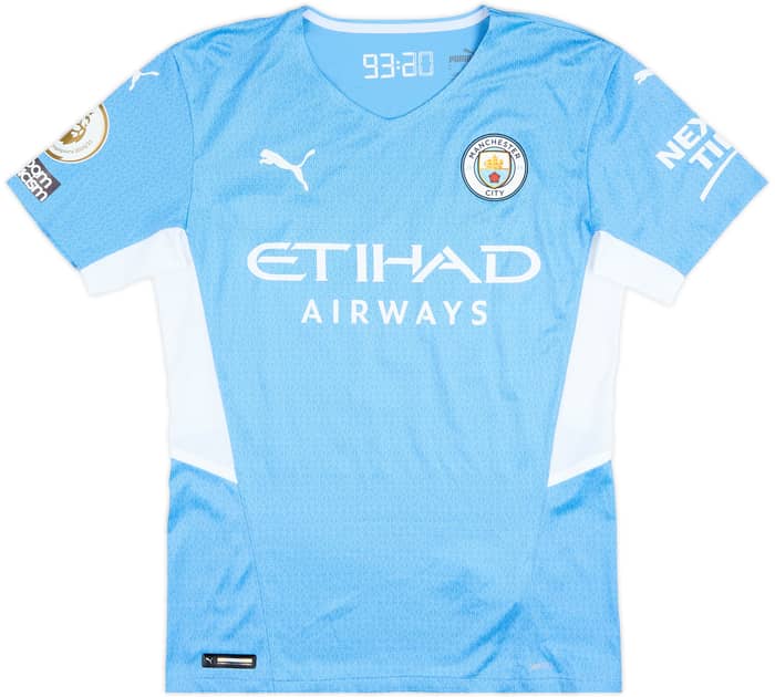 2021-22 Manchester City Match Issue Home Shirt Grealish #10