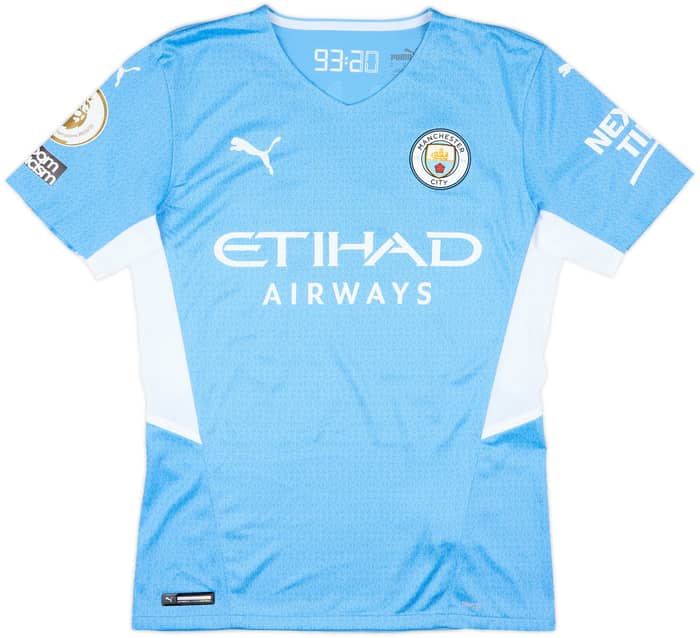 2021-22 Manchester City Match Issue Home Shirt Palmer #80