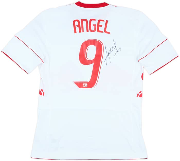 2010 New York Red Bulls Match Issue Signed Home Shirt Angel #9