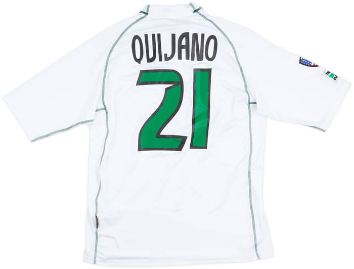 2002 Colorado Rapids Match Issue Away Shirt Quijano #21