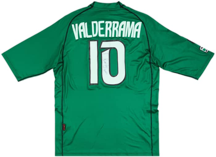 2001-02 Colorado Rapids Match Issue Signed Home Shirt Valderrama #10
