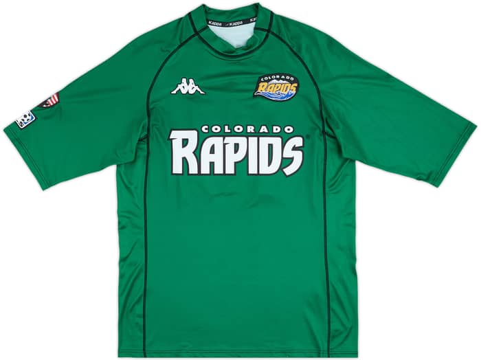 2001-02 Colorado Rapids Match Issue Signed Home Shirt Valderrama #10