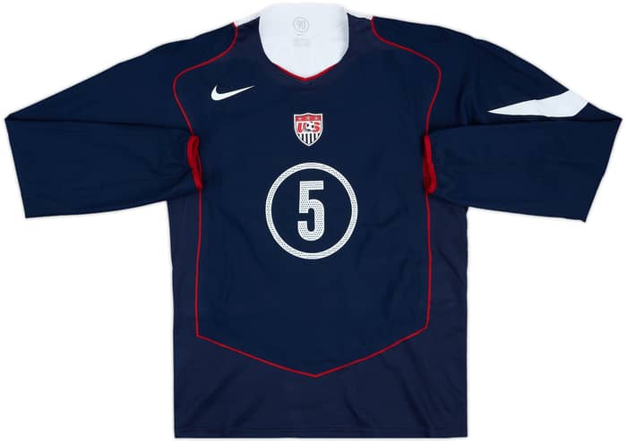 2004-05 USA Match Issue Away L/S Shirt Zavagnin #5