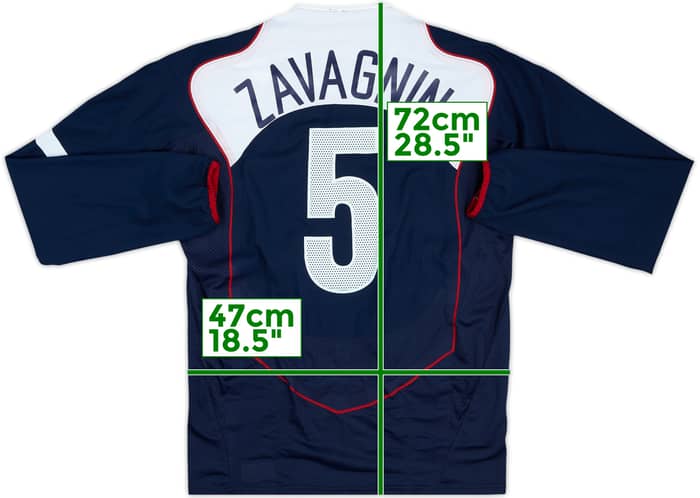 2004-05 USA Match Issue Away L/S Shirt Zavagnin #5