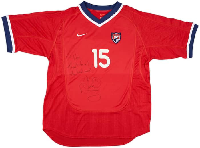 2000 USA Match Issue Signed Away Shirt Deering #15