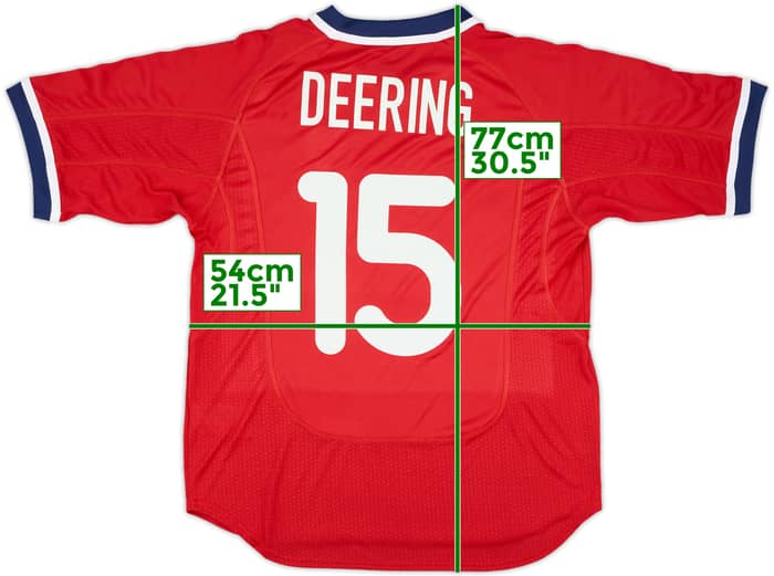 2000 USA Match Issue Signed Away Shirt Deering #15