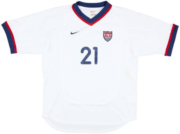 2000 USA Match Issue Signed Home Shirt Kreis #21