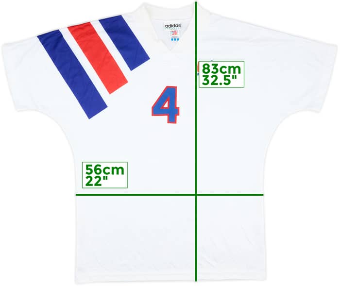 1992-94 USA Match Issue Home Shirt #4