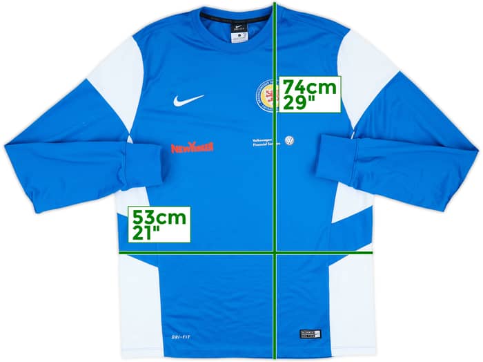 2015-16 Eintracht Braunschweig Nike Sweat Top - 7/10 - (L)