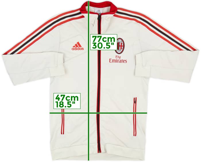 2012-13 AC Milan adidas Track Jacket - 8/10 - (S)