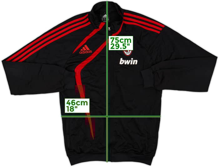 2009-10 AC Milan adidas Track Jacket - 8/10 - (S)