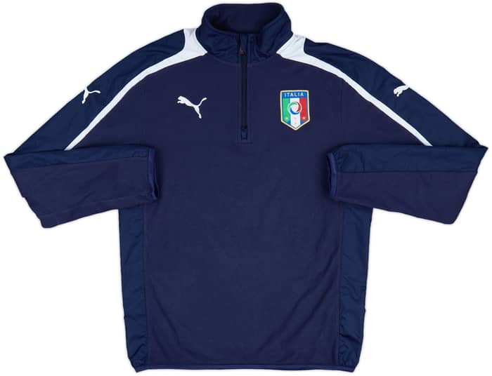 2010-12 Italy Puma 1/4 Zip Training Top - 8/10 - (S)