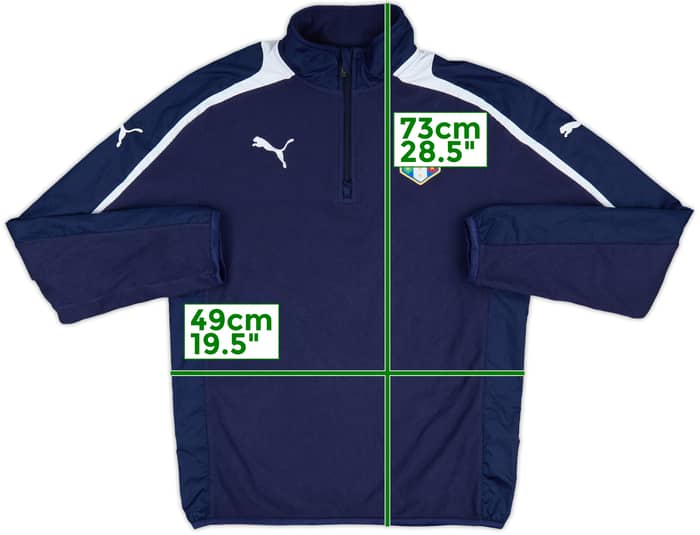 2010-12 Italy Puma 1/4 Zip Training Top - 8/10 - (S)