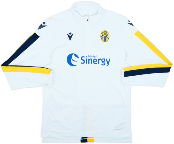 2019-20 Hellas Verona Macron 1/4 Zip Drill Top - 8/10 - (L)