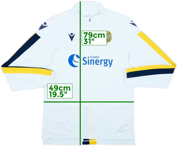 2019-20 Hellas Verona Macron 1/4 Zip Drill Top - 8/10 - (L)