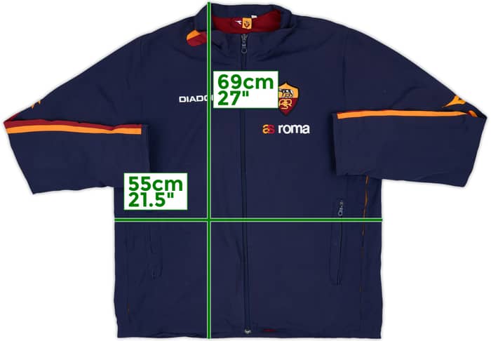 2005-06 Roma Diadora Track Jacket - 9/10 - (L)