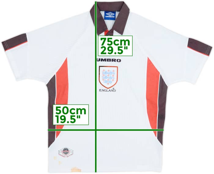 1997-99 England Home Shirt - 4/10 - (L)