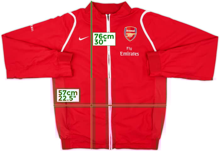 2006-07 Arsenal Nike Track Jacket - 8/10 - (XL)