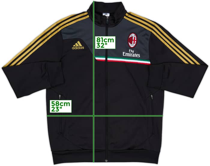 2013-14 AC Milan adidas Track Jacket - 9/10 - (L)