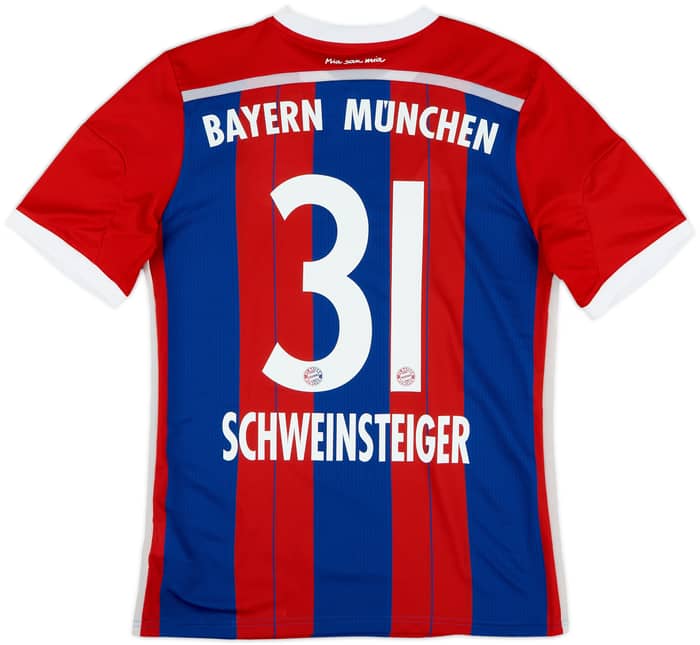 2014-15 Bayern Munich Home Shirt Schweinsteiger #31 - 10/10 - (XL.Boys)