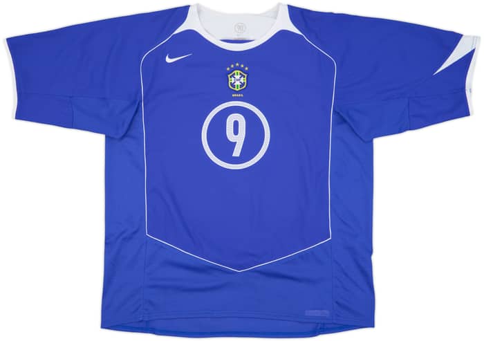 2004-06 Brazil Away Shirt Ronaldo #9 - 9/10 - (XXL)
