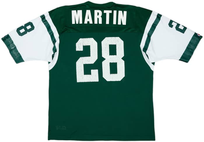 1998-00 New York Jets Martin #28 Champion Home Jersey - 6/10 - (XL)