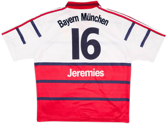 1998-00 Bayern Munich Away Shirt Jeremies #16 - 8/10 - (XL)