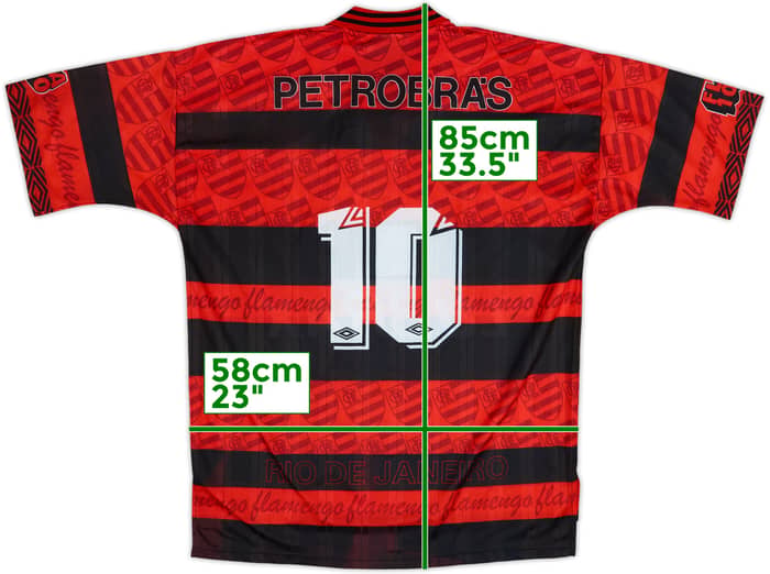 1995-96 Flamengo Centenary Home Shirt #10 - 7/10 - (XXL)