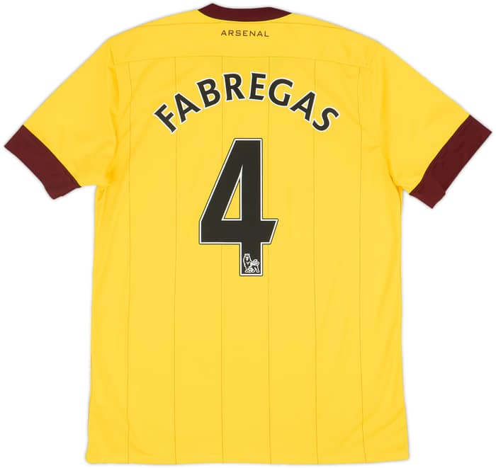 2010-13 Arsenal Away Shirt Fabregas #4 - 8/10 - (M)