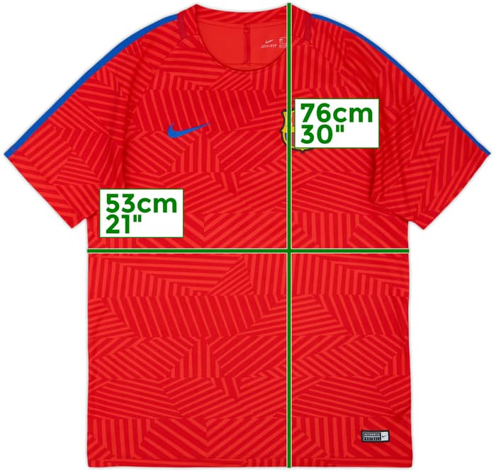 2016-17 Barcelona Nike Training Shirt - 8/10 - (L)
