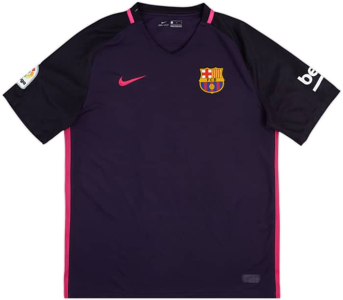 Camiseta de visitante del Barcelona 2016-17 Neymar Jr #11 - 7/10 - (L)
