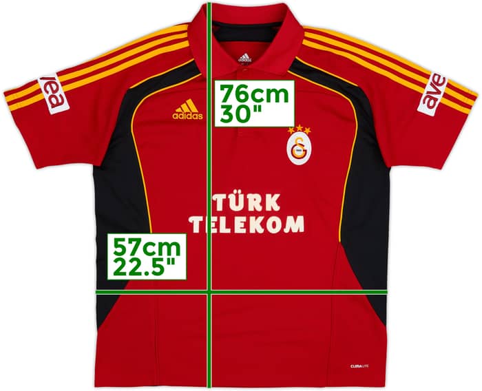 2010-11 Galatasaray adidas Polo Shirt - 6/10 - (L/XL)
