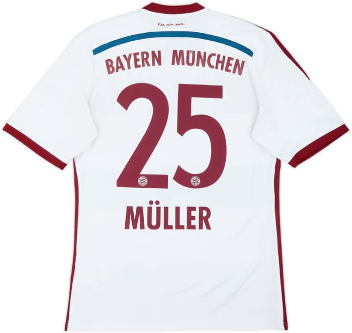 2014-15 Bayern Munich Away Shirt Muller #25 - 5/10 - (M)