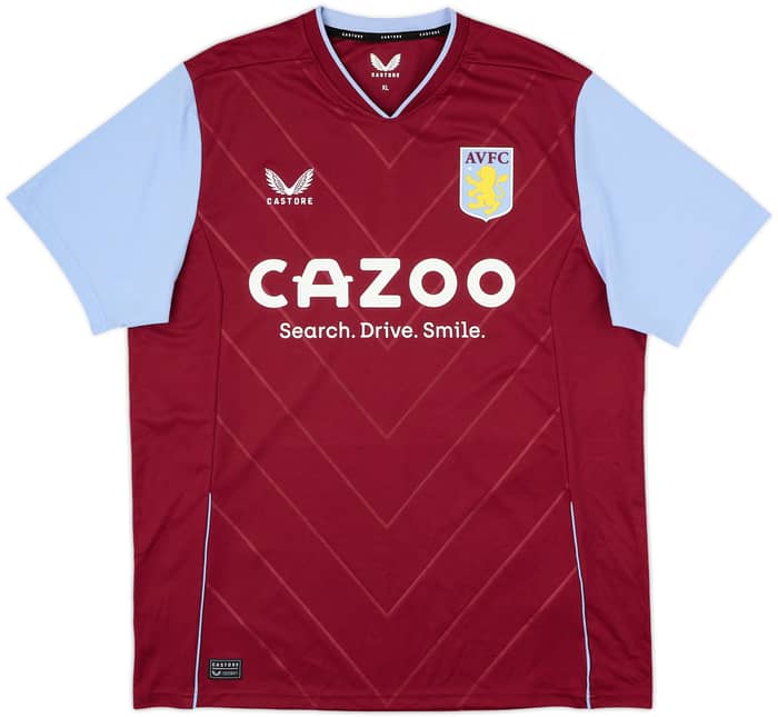 2022-23 Aston Villa Home Shirt De Laet #2 - 6/10 - (XL)