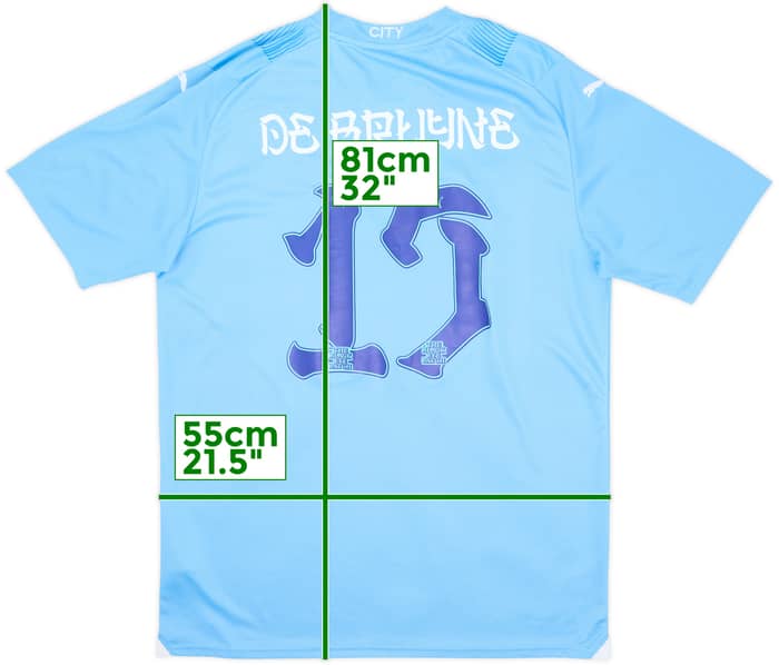 2023-24 Manchester City Home Shirt De Bruyne #17 - 9/10 - (XXL)