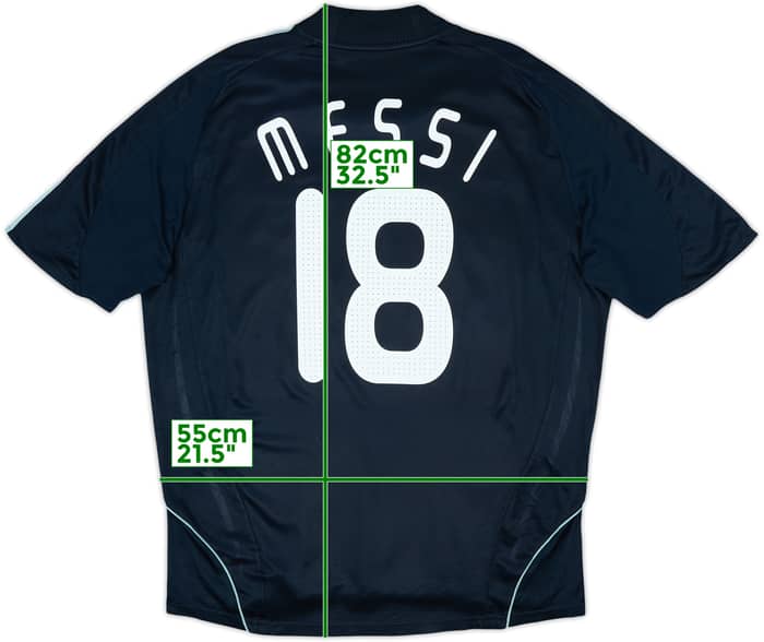 2007-09 Argentina Away Shirt Messi #18 - 7/10 - (XXL)