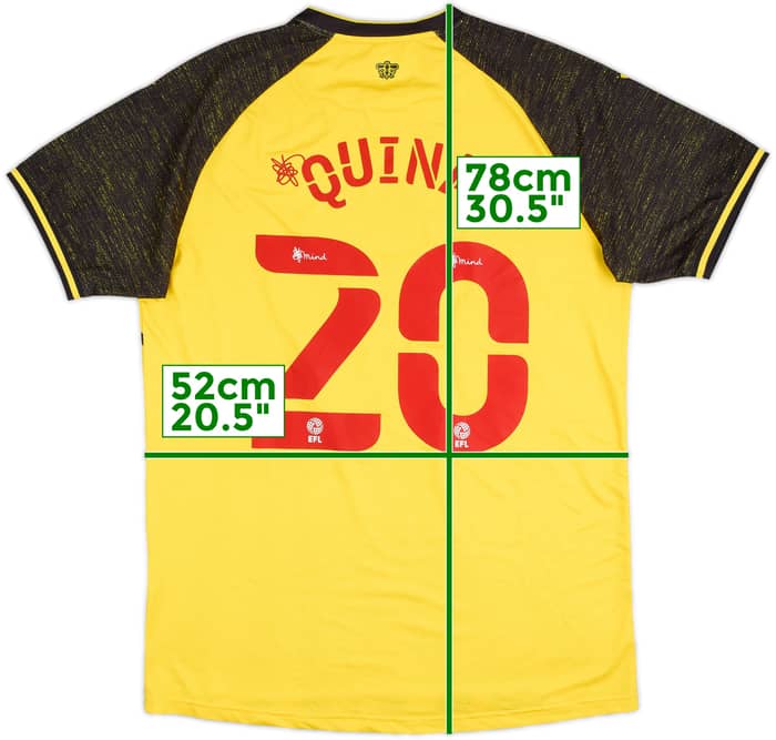 2020-21 Watford Home Shirt Quina #20 - 8/10 - (M)