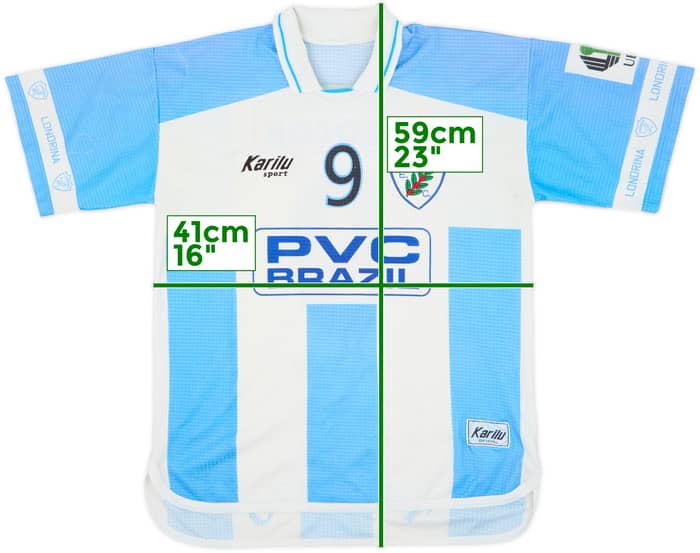 2001 Londrina Home Shirt #9 - 6/10 - (L)