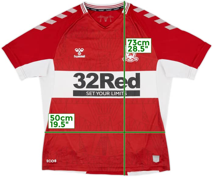 2021-22 Middlesbrough Home Shirt - 6/10 - (M)