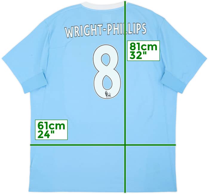 2009-10 Manchester City Home Shirt Wright-Phillips #8 - 7/10 - (XL)