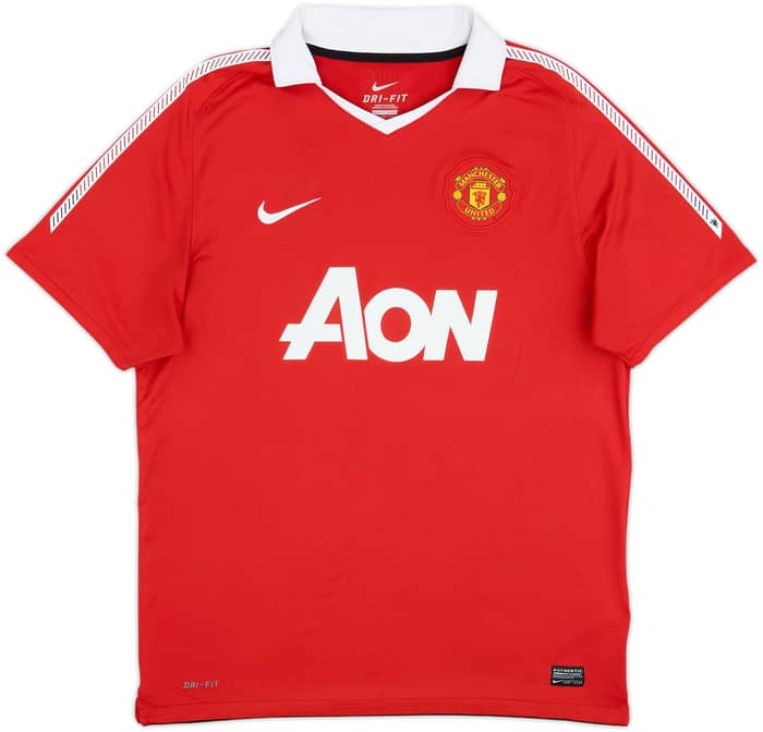 2010-11 Manchester United Home Shirt Scholes #18 - 5/10 - (L)